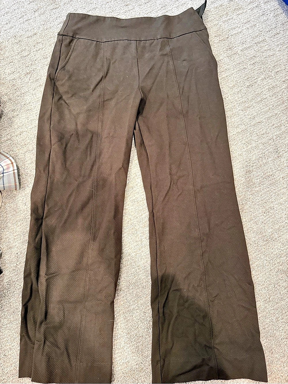Cabi Academy Trouser Wide Leg Pants Brown Size 6
